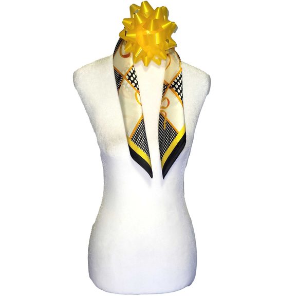 NWT Genuine 100% Mulberry Silk Satin Scarf 20"x20" Small Square Shawl 5449 - Picture 4 of 8